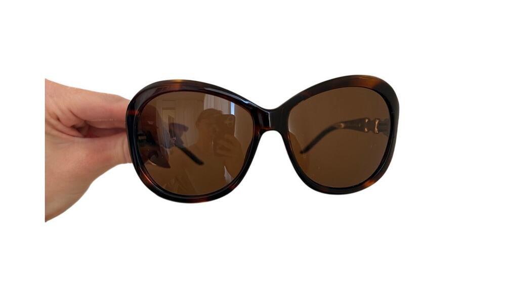vintage y2k Just Cavalli Tortoise Shield Sunglasses studded rhinestone JC263S52J